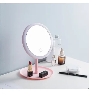 Makeup Backlit Mirror Light With Natural White LED Vanity Mirror Detachable Storage Base 3 Modes to Espelho Lustro LD