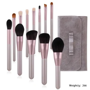 Makeup Brush Set Beauty Cosmetic Tools Kits with Storage Bag Eyeshadow Concealer 12PCs Makeup Brush Complete