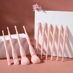 Makeup Brush Set Candy Color 10 Pieces Custom Logo Vegan Makeup Brush Set