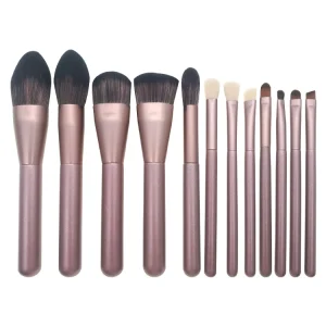 Makeup Brush Set Goat Hair Makeup Brushes Golden Rose Makeup Brush Heads