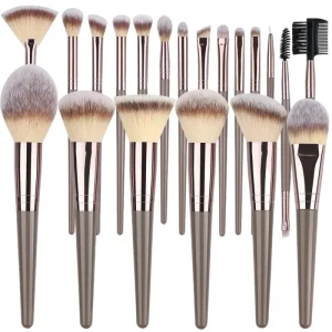 Makeup Brush Set with Bag 20 Pcs Professional Beauty Tool Kit Foundation Eye Shadow Blush