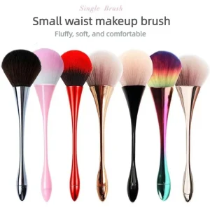 Makeup Brush, Soft Synthetic Fiber Hair, Fluffy Skin Friendly Bristle, for Loose Powder, Blush, and Setting