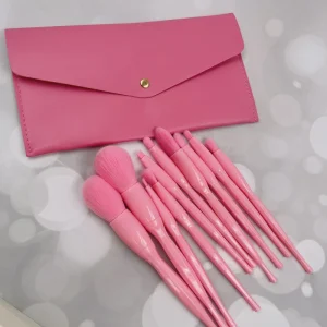 Makeup Brushes Sets 11pcs Cosmetic Brush for Foundation Blush Concealer Eyeshadow Eyebrow Highlight Pink Make up Brushes