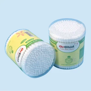 Makeup Cleaning Sterilized Plastic Stick Double Sided Alcohol Cotton Buds Q tips White Stick Natural Cotton Bud Swab