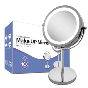 Makeup Mirror Magnifying Chargeable Portable Smart Make up Vanity Table LED Make up Mirror with Light