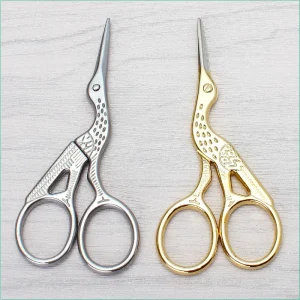 Makeup Scissor Stainless Steel Gold Beauty Care Eyebrow Trimmer Scissors