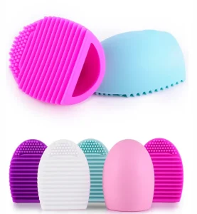 Makeup Silicone Cleaning Eggs Brush Angular Blush Style Cosmetic Brush Cleaner Daily Use Makeup Tool