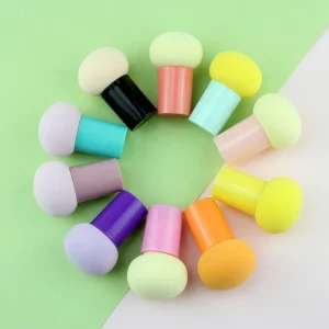 Makeup Sponge Tool Wet Dry Dual Use Latex free Sponge Mushroom Powder Foundation Trade Assurance Opp Bag or Case or Box 3pcs