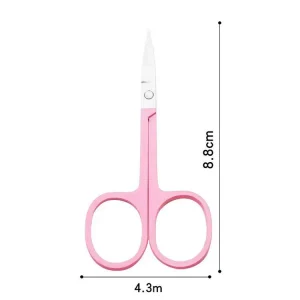 Makeup Tools Curved Stainless Steel Scissors Coloured Eyelash Scissors Eyebrow Scissors