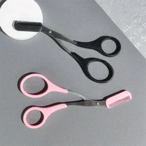 Makeup Tools Eyebrow Grooming Tools Stainless Steel Eyebrow Trimmer Eyebrow Scissors with Comb