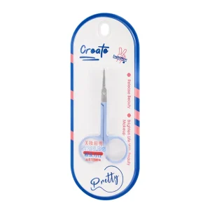 Makeup Tools Eyebrow Scissor Stainless Steel Spray Paint Sharp Lightweight Grip Brow Scissor