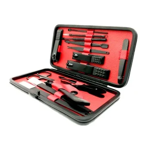 Manicure Set 15 In 1 Nail Clipper Kits Nail File and Eyebrow Scissors Use Personal Beauty Makeup Tools