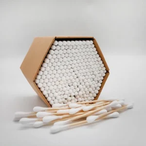 Manufacture Eco Friendly Biodegradable Ear Buds Eco Double Head Disposable Bamboo Cotton Buds