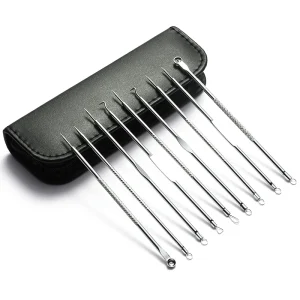 Manufacturer Acne Blackhead Remover Needles Pimple Stainless Steel Removal Tool for Face Acne Treatment 9 Pieces