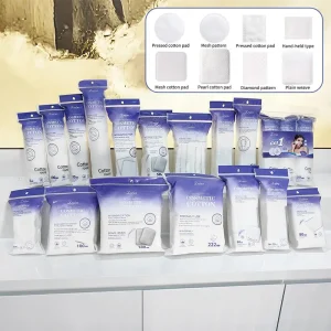 Manufacturer Bulk Pack Eco friendly Organic Round Face Cleansing Cotton Pad Water Saving Cosmetic Makeup Removal Pads for Skin
