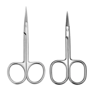 Manufacturer Espot Supplies Beauty Tool Stainless Steel Pointed Toe Scissors Eyebrow Scissor Straight Head for Nose Hair Makeup