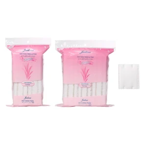 Manufacturer Extra Thick Makeup Remover Pads biodegradable non woven saving water Organic square face cleansing cotton pads V08