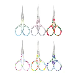 Manufacturer Eyebrow Trimming Stainless Steel Small Straight Edge Beauty Scissors