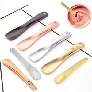 Manufacturer’s Customization Mini Gold Color Facial Makeup Spatula Cosmetic for Eye Cream Spoon