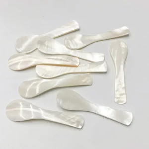 Manufacturer’s Ready-Made 15ml Bamboo Shell Spoon Facial Mask Beauty Caviar Spoon Ice Cream Spoon for Parties