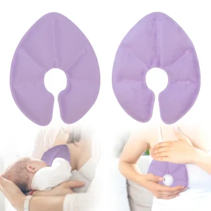 Maternity Breast Therapy Hot Compress and Cold Pads Gel Packs with Soft Covers Essential for Breastfeeding Moms