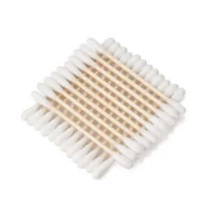 Medical Cotton Swabs Biodegradable Wooden Cotton Buds