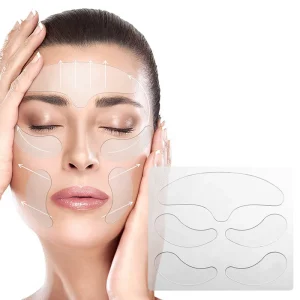 Medical Grade Adhesive Customized 5pcs Clear Silicone Wrinkle Pads for Face Premium Nursing Pads