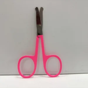 Men’s Stainless Steel Professional Straight Beauty Nose Hair Scissors Blunt Tip Facial Hair Trimmer for Eyebrow Ear Moustache