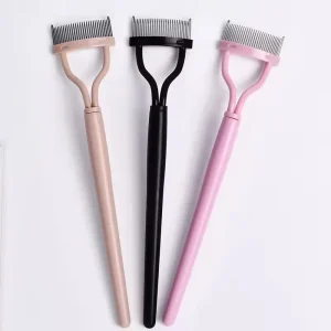 Metal Eyelash Curler Lash Separator Foldable Eyelash Brush Comb Mascara Curl Cosmetic Tool
