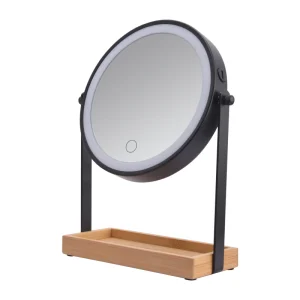 Metal LED Makeup Mirror Light Round Magnifying 3x Rechargeable Customized Gift Women Home Decor Dimmable
