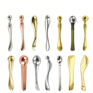 Microblading Metal Eye Cream Spoon Cosmetic Beauty Tool Digging Spoon Zinc Alloy Eye Cream Stick Facial Massage Stick