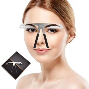 Microblading Supplies Metal Permanent Makeup Eyebrow Caliper Eyebrow Balance Ruler Eyebrow Shaping Tool