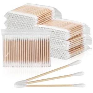 Mini 200 Pcs Biodegradable Bamboo Q Tip Cotton Swabs for Ear Baby Personal Hygiene Care Cosmetic Bud