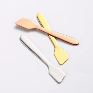Mini 304 Stainless Steel Eye Cream Spoon Cosmetic Spatula for Skincare Lotion Mask Makeup Applicator