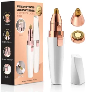 Mini Battery Operated Eyebrow Trimmer Lady Eye Brow Trimmer Electric Eyebrow Pen Eyebrows Remover Nose Hair Trimmer