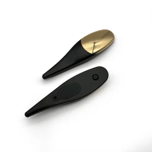 Mini Black Gold Spatula Facial Mask Skin Eye Cream Massage Plastic Spoon Sticks with Custom Logo Cosmetics Scoop