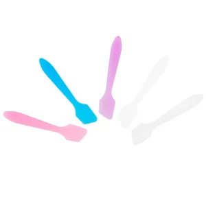 Mini Cosmetic Cream Spoon Makeup Cosmetic Jar Plastic Spatula for Skincare Cream