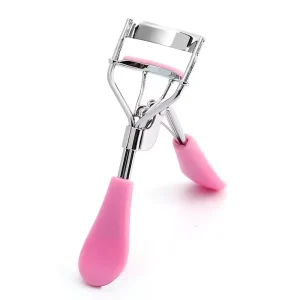 Mini Eyelash Curler with Custom Logo Pink Eyelash Curler Featuring 2 Silicone Filling Pads Premium Eyelash Curler