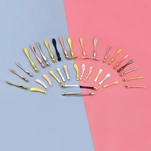 Mini Facial Mask Body Skincare Gold Makeup Spatula Stainless Steel Cosmetic Spoon Scoop