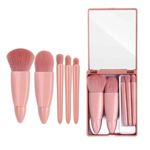 Mini Makeup Brush Tool Set Portable Eye Shadow Liquid Foundation Blush Brush Travel Set