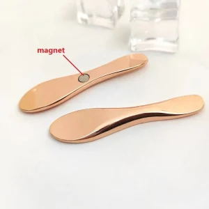 Mini Metal Magnet Cosmetic Spoon Zinc Alloy Makeup Mask Cream Mixing Stick