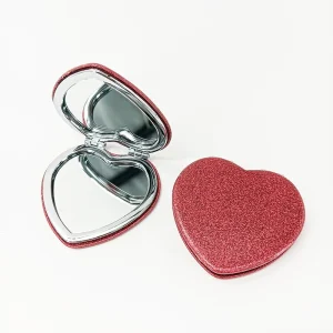 Mini Modern Metal Makeup Mirror Folding Portable with Decorative Design Personalized Durable & Eco Friendly