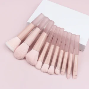 Mini Portable 10 Piece Makeup Brush Set Eye Shadow Applicator Blush Foundation Brush Facial Beauty Makeup Brush Tools