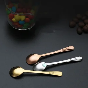 Mini Stainless Steel Spoon for Facial Cream Dressings Salt Sugar Face Mask Spatulas Cream Cosmetic Scoop