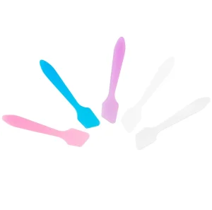 Mini White Cosmetic Spoon Eye Cream Scrub Plastic Spoons Mask Spatula Measuring Spoon Scrubs