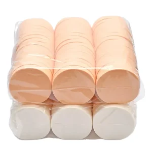 Mini White Dual Use Flat Latex Makeup Foundation Powder Sponge Salon Makeup Artist Cosmetic Puff Reusable