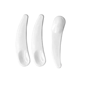 Mini White Translucent PP Spatulas Facial Mask Spoon for Cosmetic Use for Household Use
