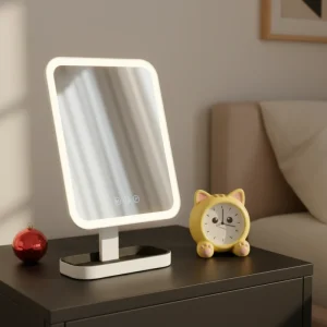 Mirror Customized 15 Inch Smart Touch Control HD Makeup Mirror LED Dimmable Vanity Mirror with 3 Color Lights Memory Function