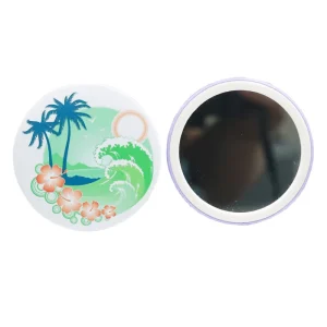 Modern Eco Friendly 58MM 75MM Button Badge Pocket Plastic Makeup Mirror