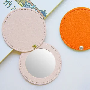 Modern Fashionable Mini Portable Makeup Mirror Small Plastic Handheld Cosmetic Mirror for Birthday Occasions